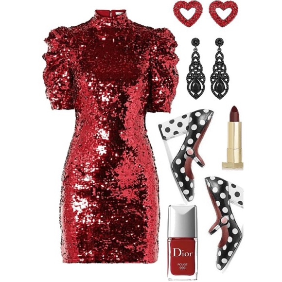 ALICE + OLIVIA Brenna Sequin Cocktail Dress - Picture 2 of 16